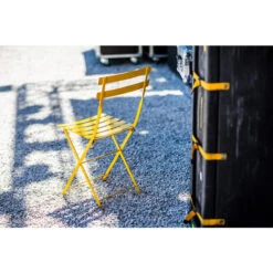Chaise De Jardin Pliante FERMOB Bistro Métal - Miel -Jardin Meubles Magasin 010173 chaise de jardin pliante fermob bistro metal miel ambiance 4