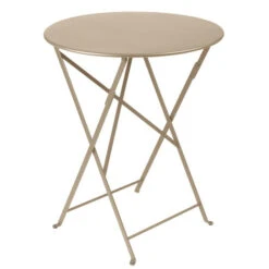 Table De Jardin 2 Personnes FERMOB Bistro Ø 60 Cm - Muscade