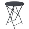 Table De Jardin 2 Personnes FERMOB Bistro Ø 60 Cm - Carbone -Jardin Meubles Magasin 024547 table jardin fermob bistro 60 carbone