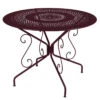 Table De Jardin 4 Personnes FERMOB Montmartre Ø 96 Cm - Cerise Noire -Jardin Meubles Magasin 0630b9 table jardin fermob montmartre 96cm cerise noire