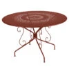 Table De Jardin 8 Personnes FERMOB Montmartre Ø 117 Cm - Ocre Rouge