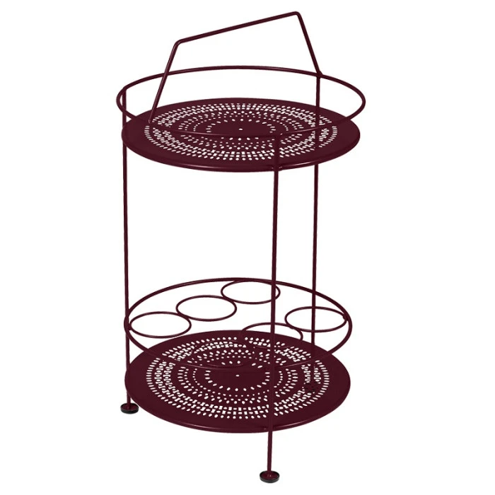 Bar Portatif FERMOB Montmartre - Cerise Noire 3 Bar Portatif FERMOB Montmartre - Cerise Noire