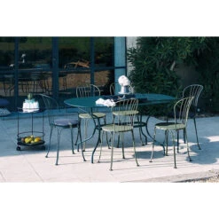 Galette Color Mix Pour Chaise FERMOB Montmartre Et Opéra + - Bleu Nuit 7 Galette Color Mix Pour Chaise FERMOB Montmartre Et Opéra + - Bleu Nuit -Jardin Meubles Magasin 2722 coussin galette bleu ambiance 2