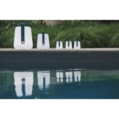 Lot De 3 Lampes Nomades FERMOB Balad H 12 Cm - Bleu Acapulco -Jardin Meubles Magasin 360221 lot 3 lampes nomades fermob balad 12cm bleu acapulco ambiance 5