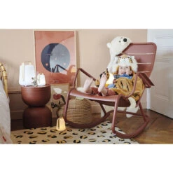 Lampe Nomade FERMOB Balad Bamboo H 25 Cm -Jardin Meubles Magasin 365200 lampe nomade fermob balad h 25 bamboo ambiance 2