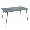 Table De Jardin 6 Personnes FERMOB Monceau 146 X 80 Cm - Gris Orage
