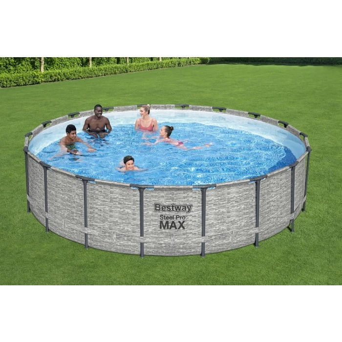 Piscine Tubulaire Ronde Bestway Steel Pro Max 5,49 X 1,22 M 4 Piscine Tubulaire Ronde Bestway Steel Pro Max 5,49 X 1,22 M – Image 2