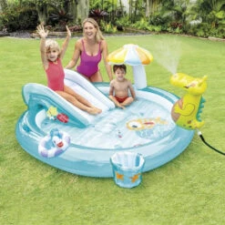 Aire De Jeux Gonflable Intex Alligator -Jardin Meubles Magasin 57165 aire aligator ambiance 2 min