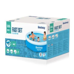 Piscine Autoportée Bestway Fast Set™ 3,05 X 0,66 M Avec Filtration -Jardin Meubles Magasin 57458 piscine hors sol bestway ronde fast set 305 66 packaging