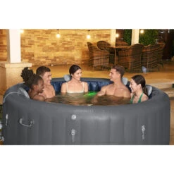 Spa Gonflable Bestway Lay-Z Spa Santorini -Jardin Meubles Magasin 60075 spa gonflable bestway lay z spa santorini ambiance 4