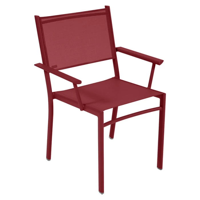 Fauteuil De Jardin Empilable FERMOB Costa - Piment 3 Fauteuil De Jardin Empilable FERMOB Costa - Piment