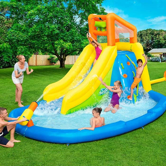 Aire De Jeux Avec Toboggan, Pataugeoire Et Canon à Eau Bestway Mont Splashmore 4 Aire De Jeux Avec Toboggan, Pataugeoire Et Canon à Eau Bestway Mont Splashmore – Image 2