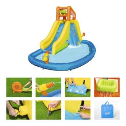 Aire De Jeux Avec Toboggan, Pataugeoire Et Canon à Eau Bestway Mont Splashmore 19 Aire De Jeux Avec Toboggan, Pataugeoire Et Canon à Eau Bestway Mont Splashmore -Jardin Meubles Magasin aire jeux bestway mont splashmore 53345 9