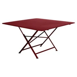 Table De Jardin 8 Personnes FERMOB Cargo 128 X 128 Cm - Piment