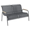 Banquette 2 Places FERMOB Coolside - Carbone 1 Banquette 2 Places FERMOB Coolside - Carbone -Jardin Meubles Magasin coolside banquette 2 places carbone stereo