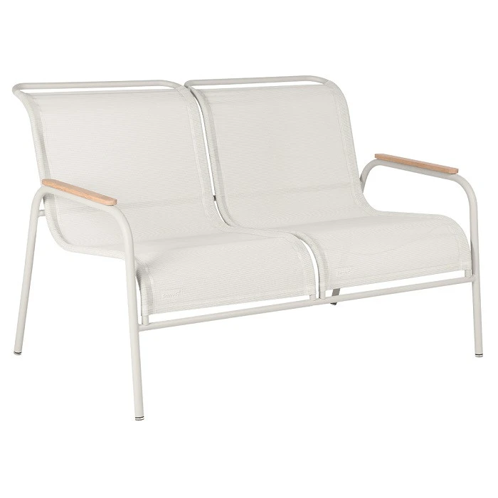 Banquette 2 Places FERMOB Coolside - Gris Argile 3 Banquette 2 Places FERMOB Coolside - Gris Argile