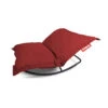 Pack Rocking Chair Rock'n'Roll Noir + Pouf Original Outdoor Rouge Fatboy -Jardin Meubles Magasin fatboy original outdoor rock nroll red