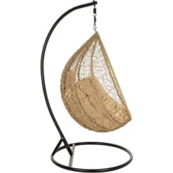 Fauteuil Œuf Suspendu Bizzotto Amirantes - Naturel -Jardin Meubles Magasin fauteuil bizzotto amirantes oeuf naturel 6