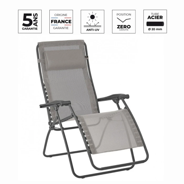 Fauteuil Relax Pliant LAFUMA RSXA Clip - Terre 3 Fauteuil Relax Pliant LAFUMA RSXA Clip - Terre