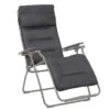 Fauteuil Relax Pliant LAFUMA Futura BeComfort - Gris Foncé -Jardin Meubles Magasin futura dark grey 2020 reduit min 1
