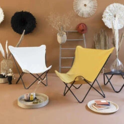 Fauteuil Pliant LAFUMA Pop Up XL Airlon - Curry -Jardin Meubles Magasin lfm2777.7234 fauteuil relax pliant lafuma pop up xl curry ambiance interieur