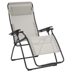 Produits populaires 12 Fauteuil Relax Pliant LAFUMA Futura Batyline Duo XL - Galet