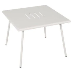 Table Basse De Jardin FERMOB Monceau 57 X 57 Cm - Gris Argile