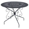 Table De Jardin 4 Personnes FERMOB Montmartre Ø 96 Cm - Carbone -Jardin Meubles Magasin montmartre table d96 carbone 1