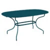 Table De Jardin Ovale 6 Personnes FERMOB Opéra + 160 X 90 Cm - Bleu Acapulco