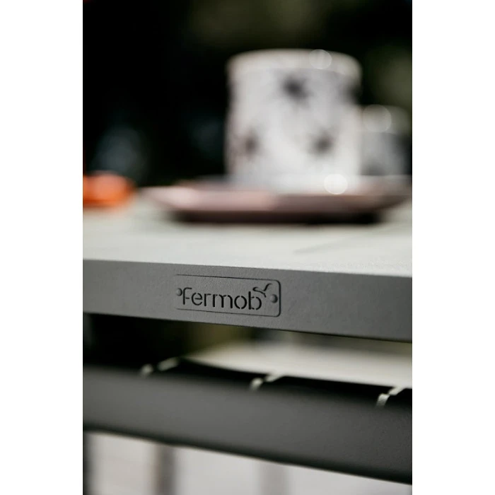 Table De Jardin 6 Personnes FERMOB Costa 160 X 80 Cm - Gris Argile 5 Table De Jardin 6 Personnes FERMOB Costa 160 X 80 Cm - Gris Argile – Image 3